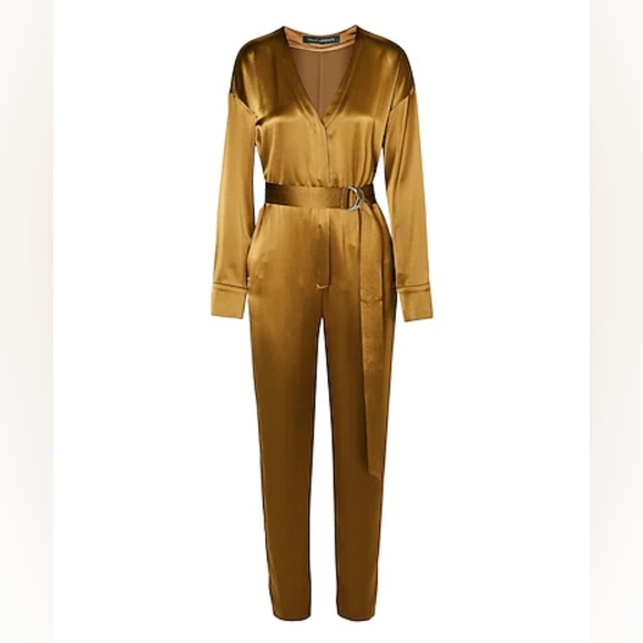 SALLY LAPOINTE Satin Jumpsuit - Picture 1 of 9